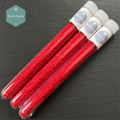 25g Tube 11/0 Toho TR11-45AF Opaque Frosted Cherry