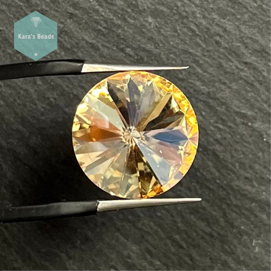 14mm Rivoli Champagne 1 pc