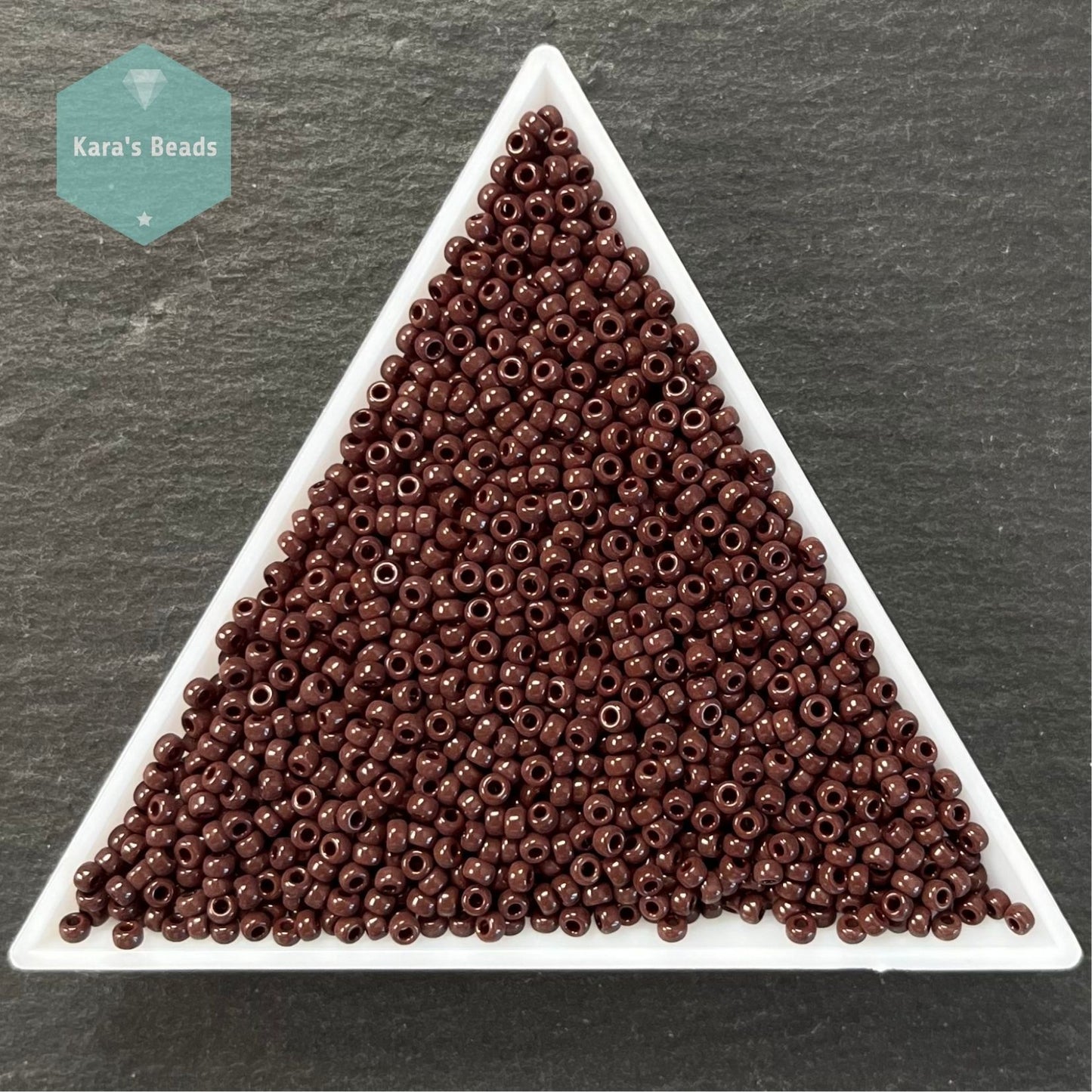 26g Tube 11/0 Miyuki Seed Beads RR11-0409 Opaque Chocolate