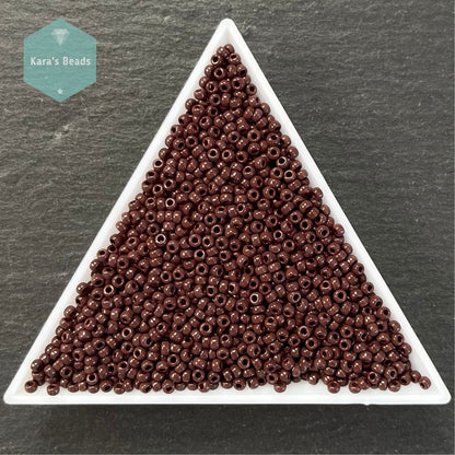 26g Tube 11/0 Miyuki Seed Beads RR11-0409 Opaque Chocolate