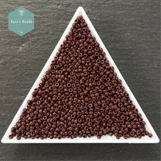 26g Tube 11/0 Miyuki Seed Beads RR11-0409 Opaque Chocolate