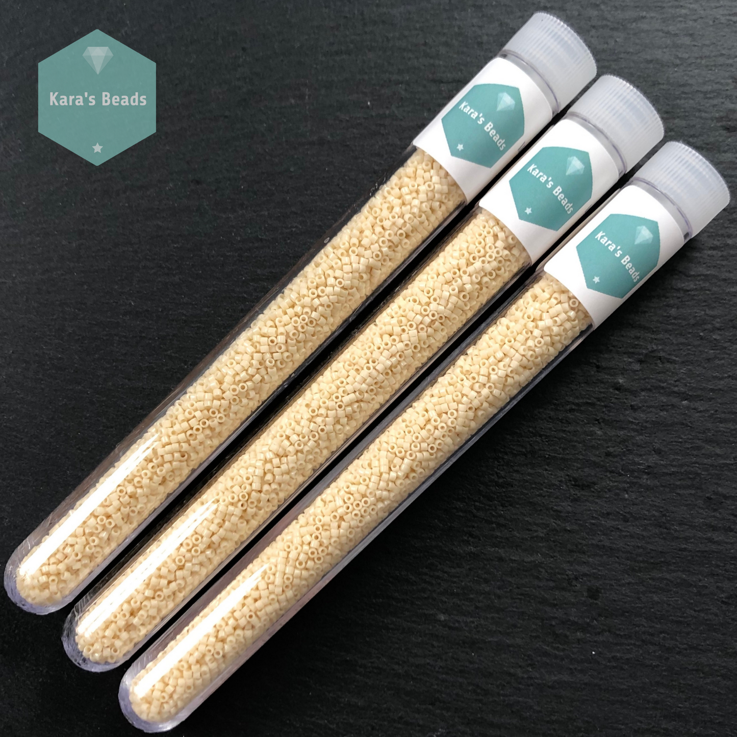 22g Tube 11/0 Miyuki Delica DB0732 Opaque Dark Cream