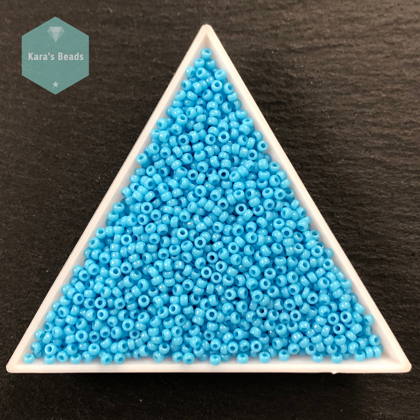 26g Tube 11/0 Miyuki Seed Beads RR11-413 Opaque Turquoise Blue