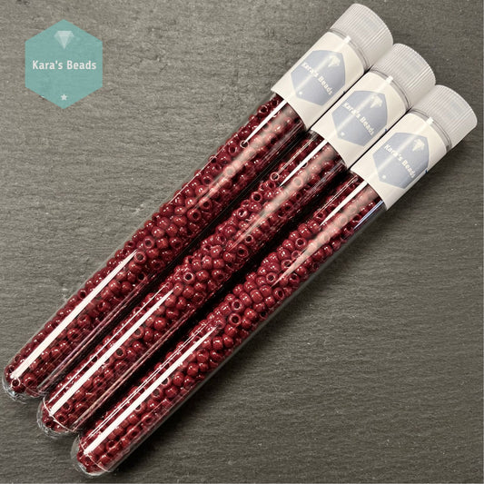 23g Tube 6/0 Toho TR6-46 Opaque Oxblood