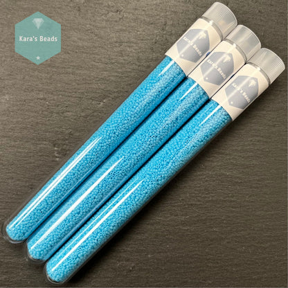25g Tube 15/0 Miyuki Seed Beads RR15-413 Opaque Turquoise Blue