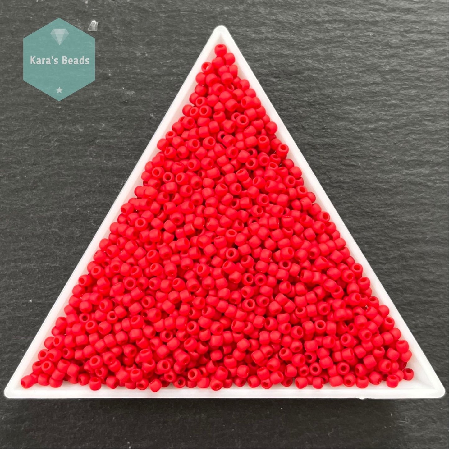 25g Tube 11/0 Toho TR11-45AF Opaque Frosted Cherry