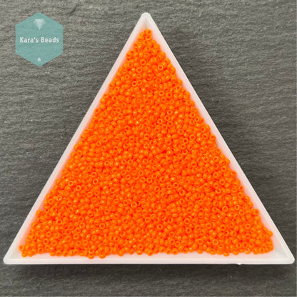 25g Tube 15/0 Miyuki Seed Beads RR15-0406 Opaque Orange