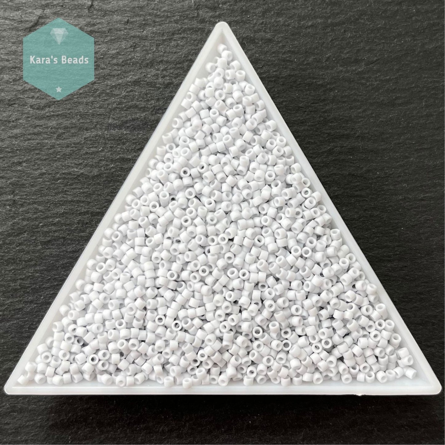 22g Tube 11/0 Miyuki Delica DB357 Matte Opaque Pale Blue Grey