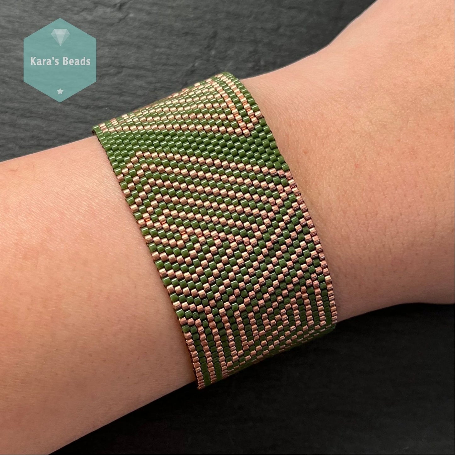 TRON HEX Even Count Peyote Pattern