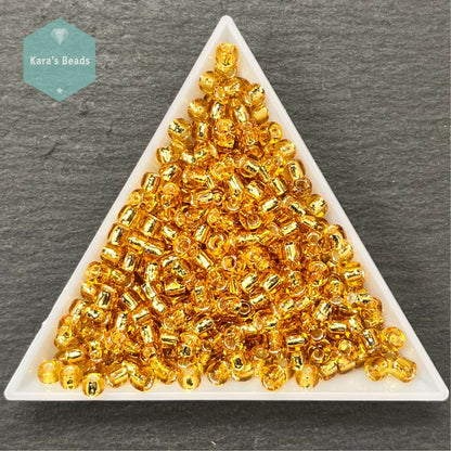 23g Tube 6/0 Toho TR6-22B Silver Lined Medium Topaz