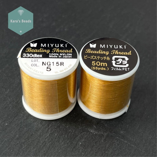 Miyuki Beading Thread 50 m - Col. 5 Gold