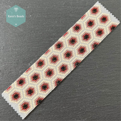 HEXAGONS Even Count Peyote Pattern