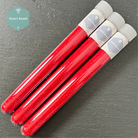 25g Tube 15/0 Miyuki Seed Beads RR15-0408 Opaque Dark Red