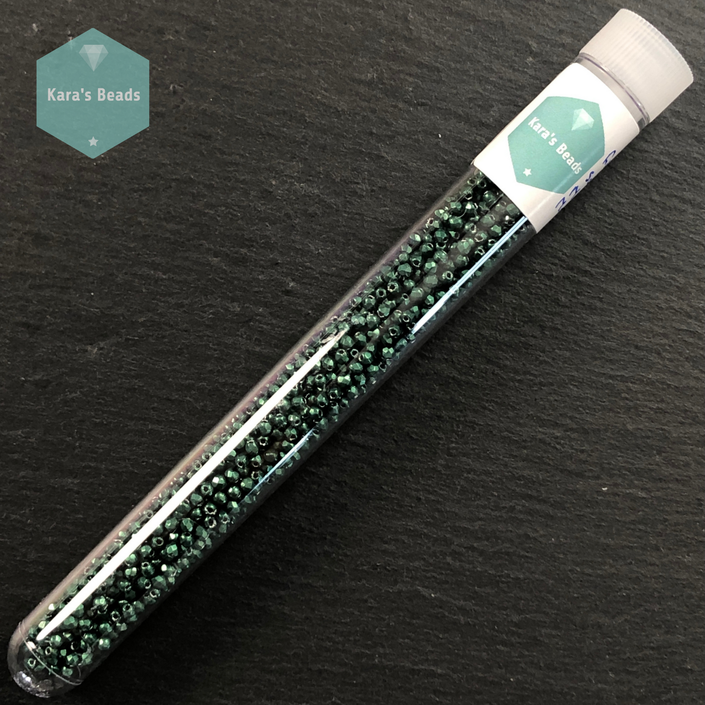 1200pcs Tube 2mm Fire Polish Saturated Metallic Martini Olive