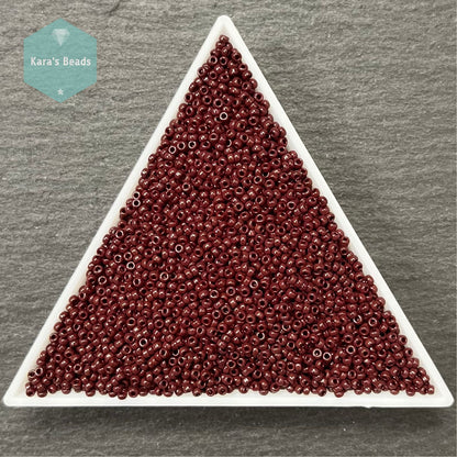 25g Tube 15/0 Miyuki Seed Beads RR15-0409 Opaque Chocolate