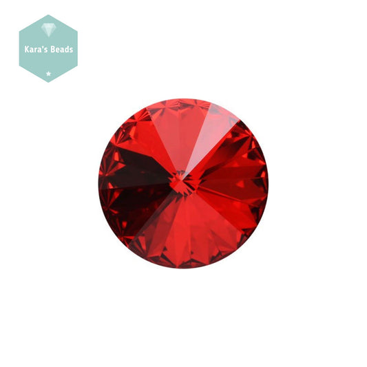 14mm Rivoli Siam Red 1 pc
