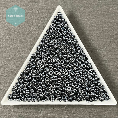 24g Tube 8/0 Toho Demi Round TN8-81 Metallic Hematite