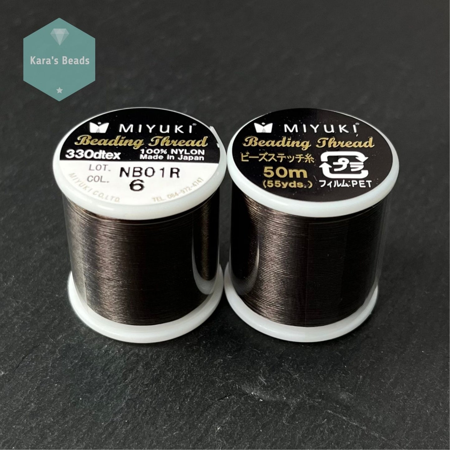 Miyuki Beading Thread 50 m - Col. 6 Brown