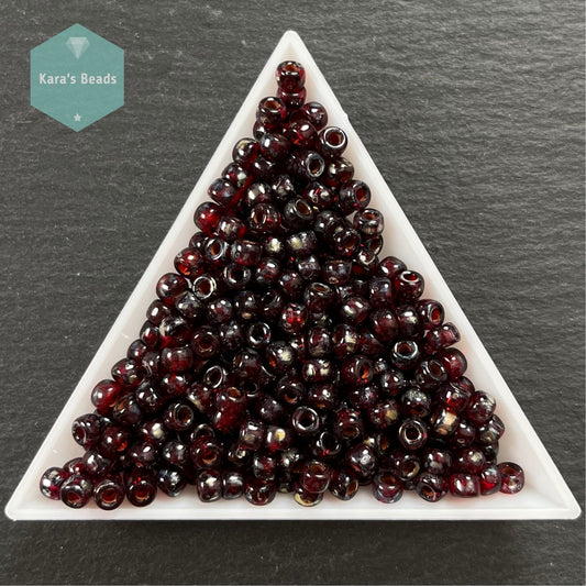 23g Tube Matubo 6/0 Siam Ruby Picasso Silver