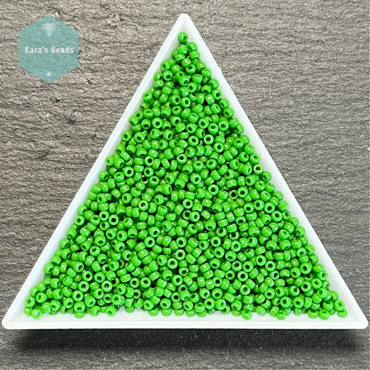 25g Tube 11/0 Miyuki Seed Beads RR11-0411 Opaque Jade Green