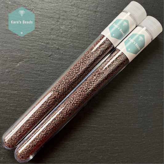 22g Tube 11/0 Miyuki Delica DB0735 Opaque Dark Mauve