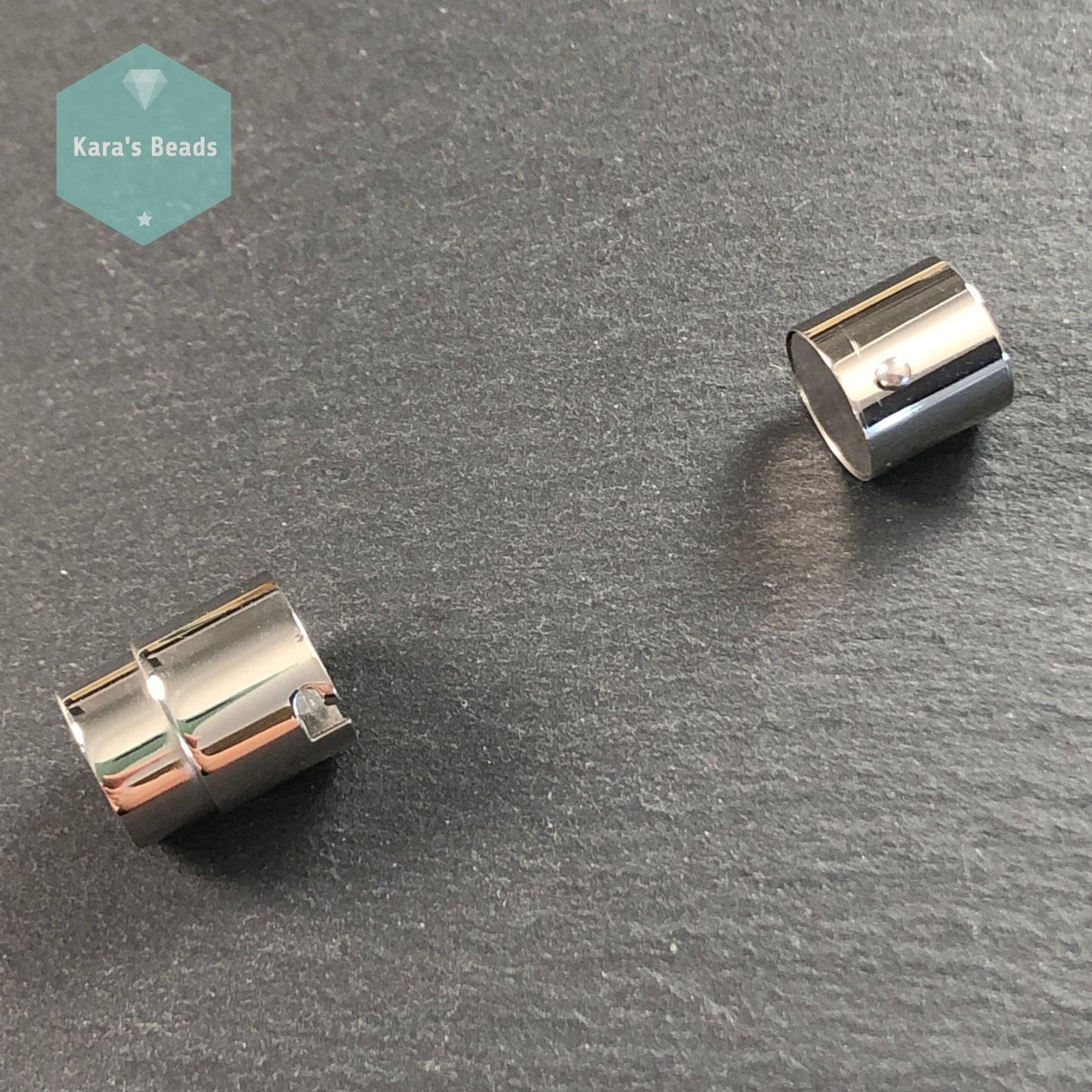 9mm Stainless Steel Magnetic Clasp with Safety Catch 1 pc