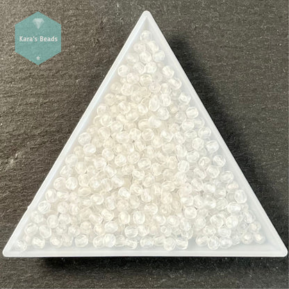 700pcs Tube 3mm Fire Polish Round Beads Matte Crystal