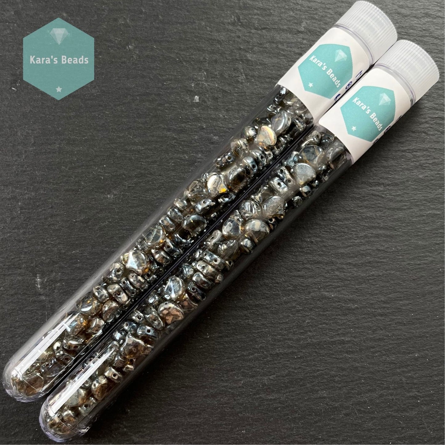 25g Tube Matubo Ginko Beads Black Diamond Rembrandt