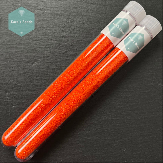 22g Tube 11/0 Miyuki Delica DB0722 Opaque Orange