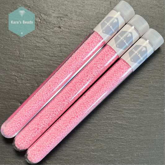 26g Tube 11/0 Miyuki Seed Beads RR11-428 Opaque Baby Pink Luster