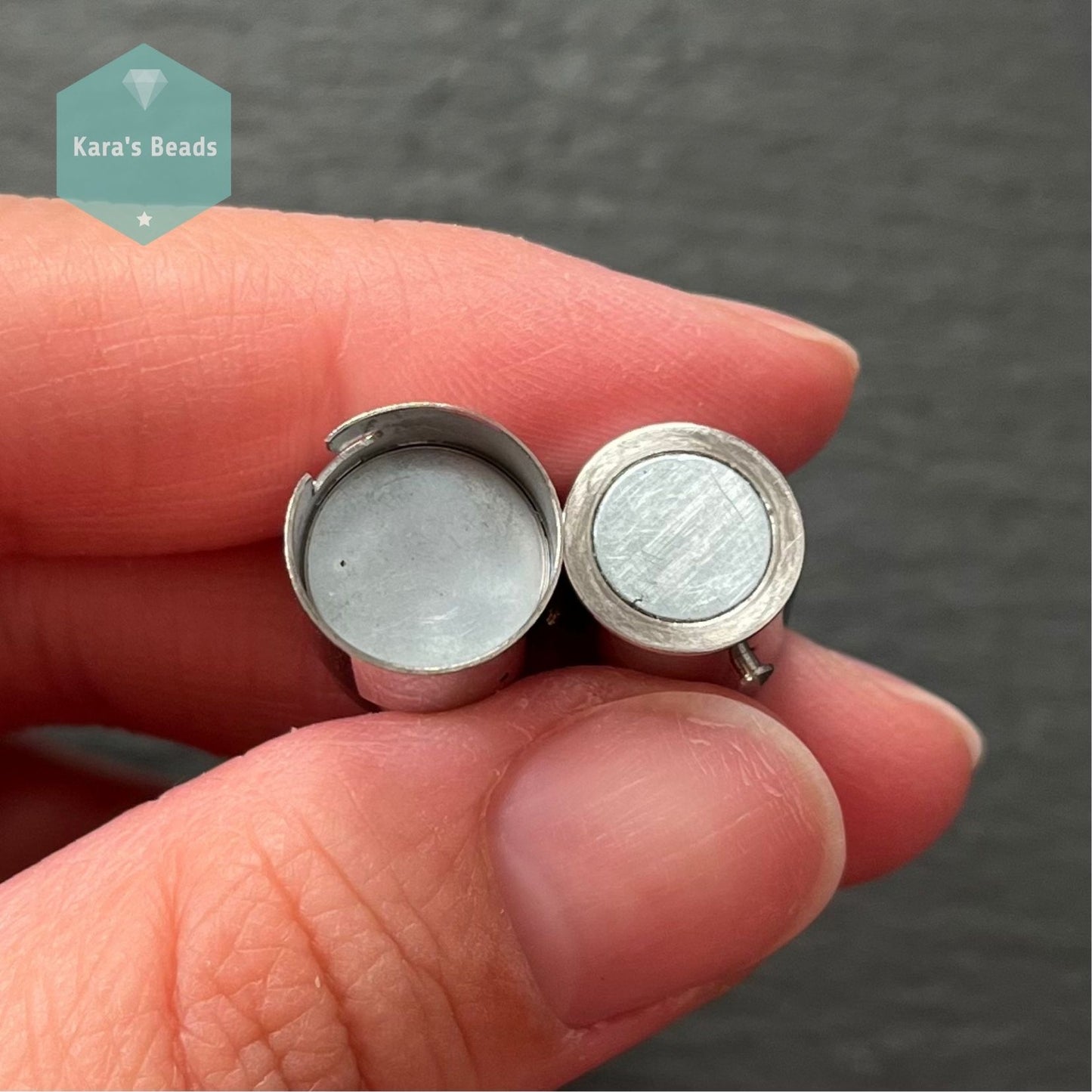 10mm Stainless Steel Magnetic Clasp with Safety Catch 1 pc