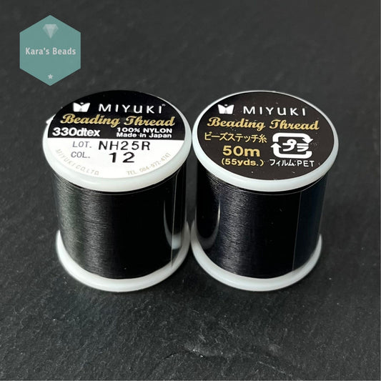 Miyuki Beading Thread 50 m - Col. 12 Black
