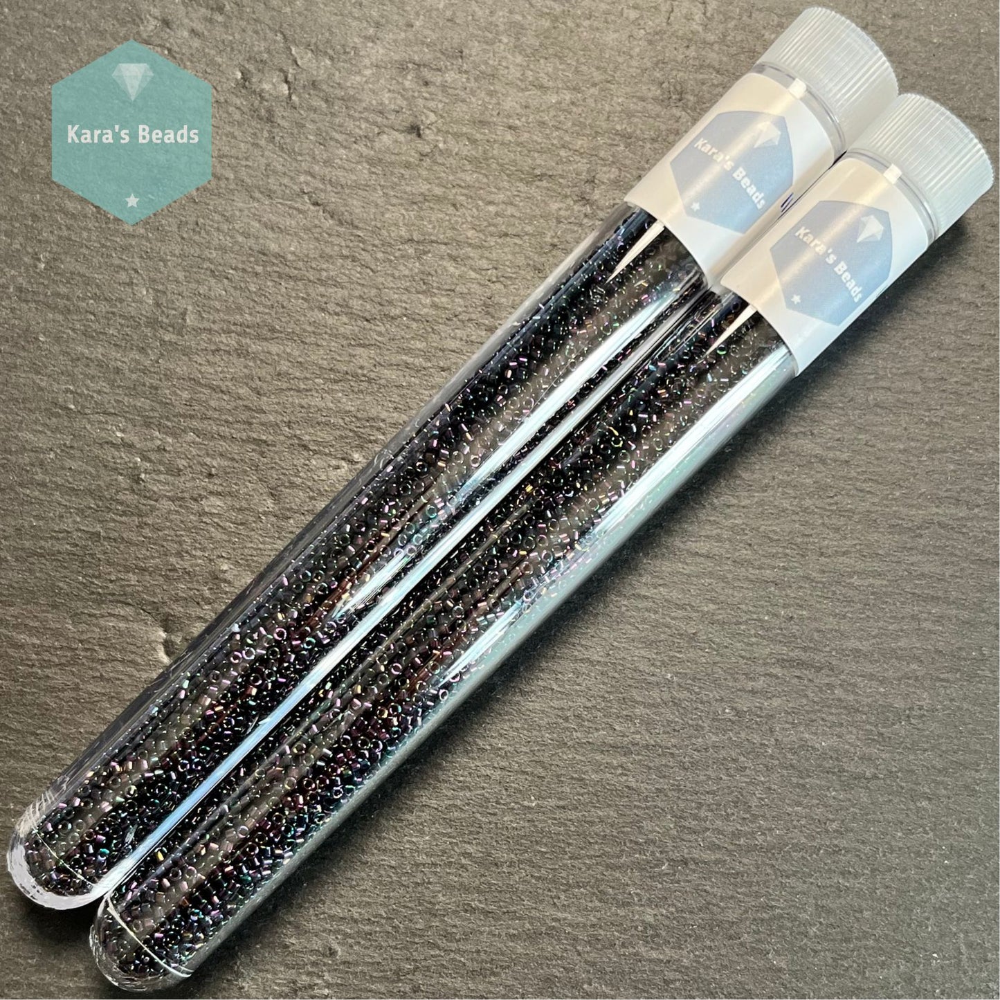 22g Tube 11/0 Miyuki Delica DB0004 Purple Iris