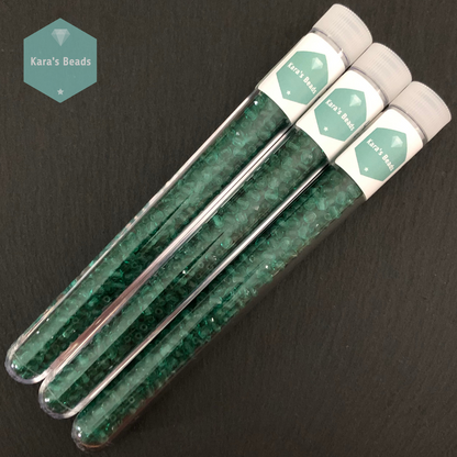 300pcs Tube 4mm Fire Polish Round Beads Emerald