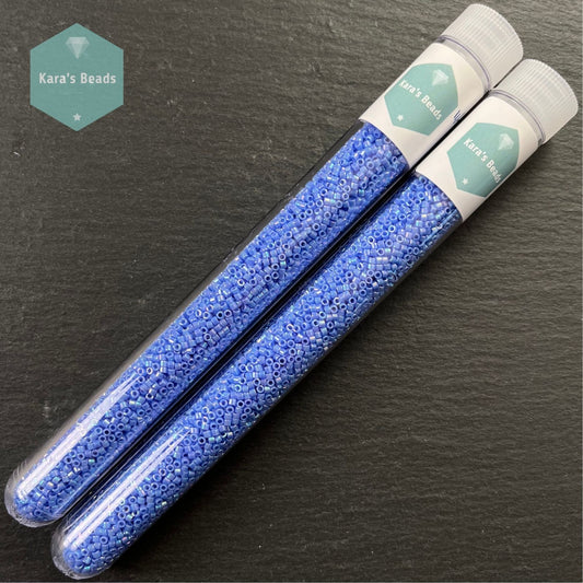 22g Tube 11/0 Miyuki Delica DB167 Opaque Light Sapphire AB