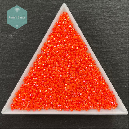 22g Tube 11/0 Miyuki Delica DB161 Opaque Orange AB