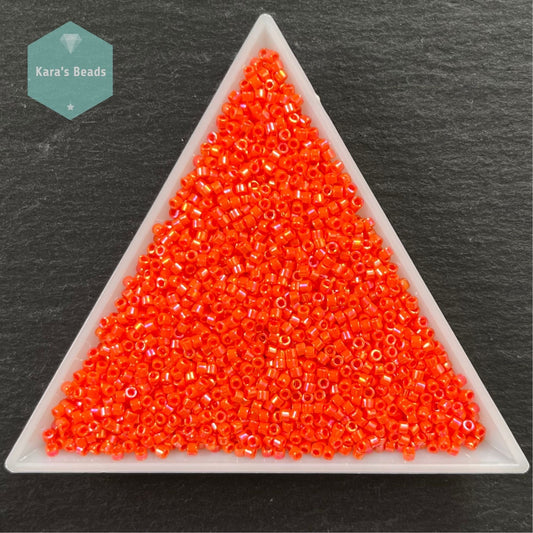 22g Tube 11/0 Miyuki Delica DB161 Opaque Orange AB