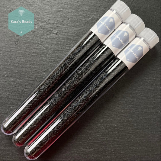 22g Tube 3mm Toho Bugles TB1-49F Opaque Frosted Jet