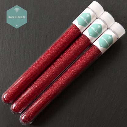 26g Tube 11/0 Miyuki Seed Beads RR11-141 Transparent Ruby