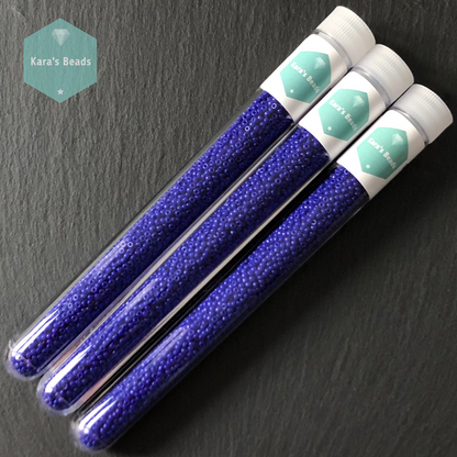 26g Tube 11/0 Miyuki Seed Beads RR11-414 Opaque Cobalt