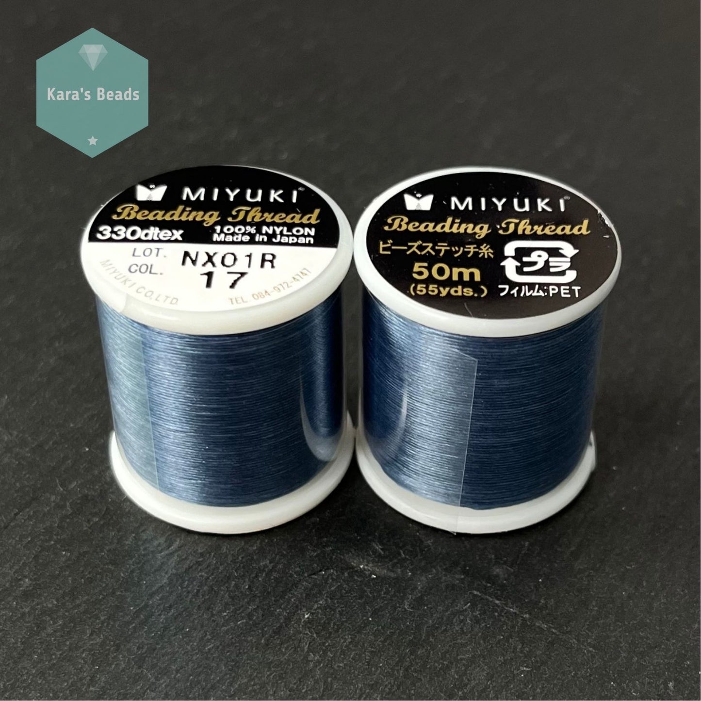 Miyuki Beading Thread 50 m - Col. 17 Dark Blue