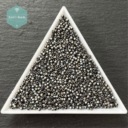 22g Tube 11/0 Miyuki Delica DB0307 Matte Metallic Silver Grey