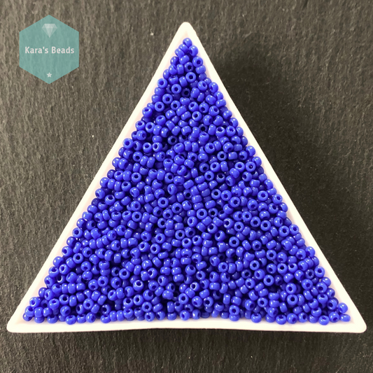 26g Tube 11/0 Miyuki Seed Beads RR11-417 Opaque Blue