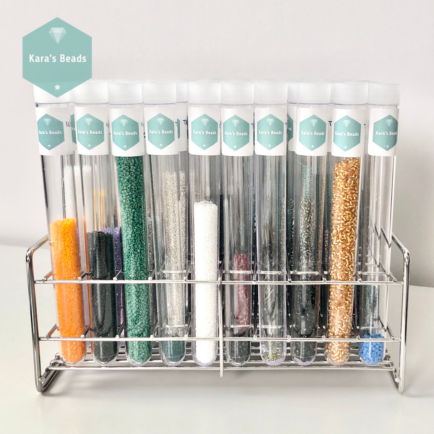 Metal Wire Tray for 100 Bead Tubes