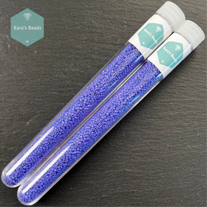 22g Tube 11/0 Miyuki Delica DB0661 Dyed Opaque Purple
