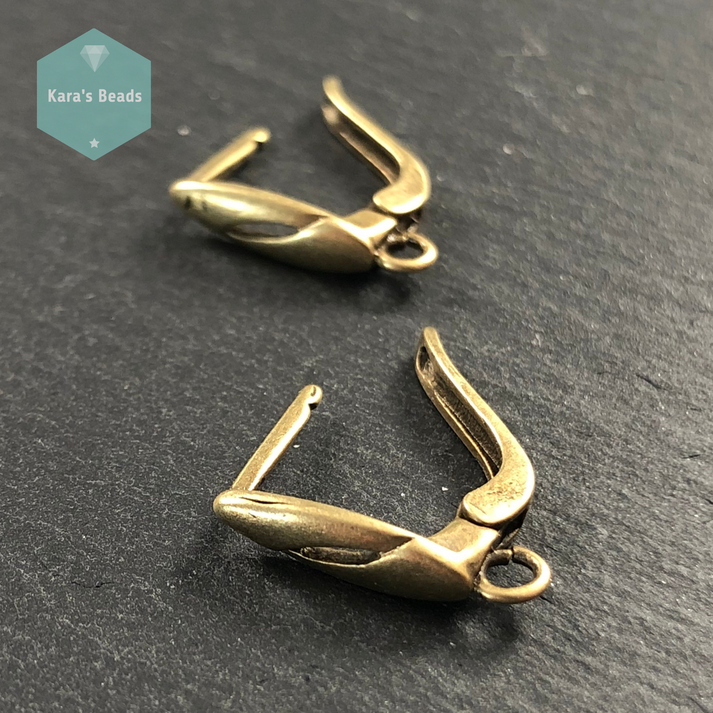 Lever Back Bronze Earring Findings 1 pair