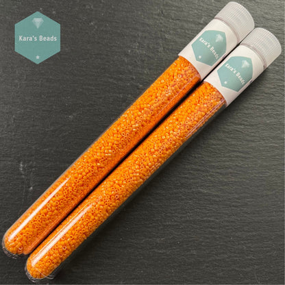 22g Tube 11/0 Miyuki Delica DB0651 Dyed Opaque Squash