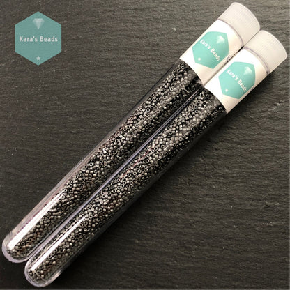 22g Tube 11/0 Miyuki Delica DB0306 Matte Dark Grey