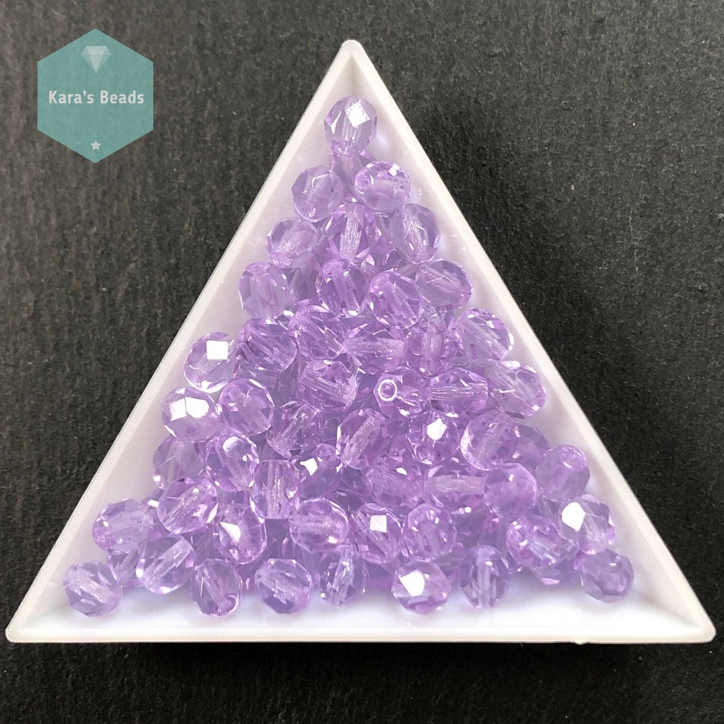 90pcs Tube 6mm Fire Polish Alexandrite