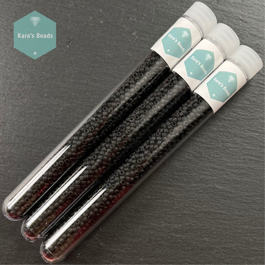 25g Tube 8/0 Toho TR8-49F Opaque Frosted Jet